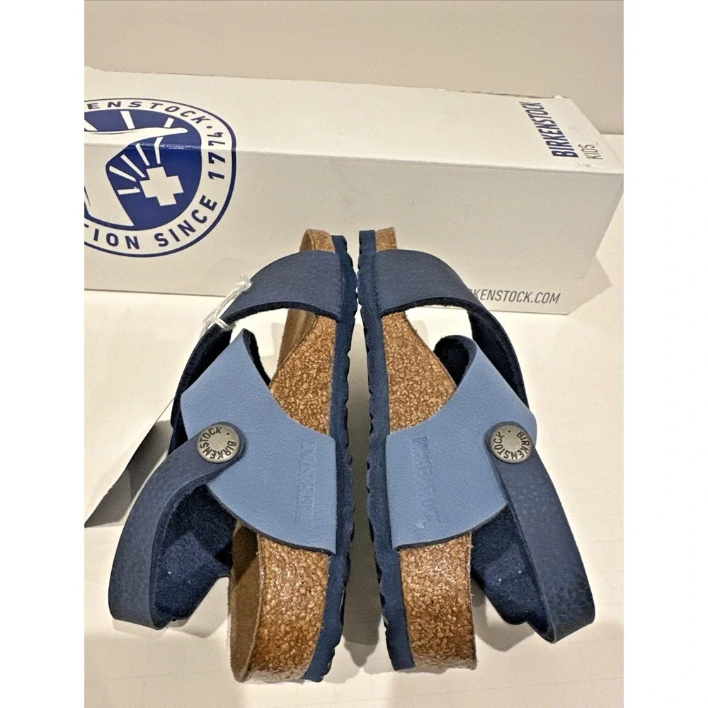 Birkenstock Kids EU 26 US K8 Guam Criss Cross Strap‎ Sandals Spice Blue